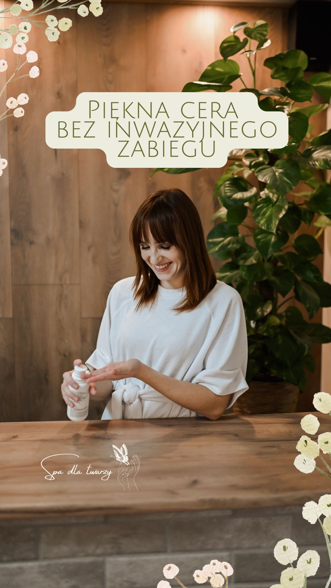 obrazek przedstawia okładkę materiału marketingowego reels przygotowanego przez wirtualną asystentkę Annę Jarzynkę dla innego przedsiębiorcy, w tym wypadku dla Spa Dla Twarzy Kaja Rychter