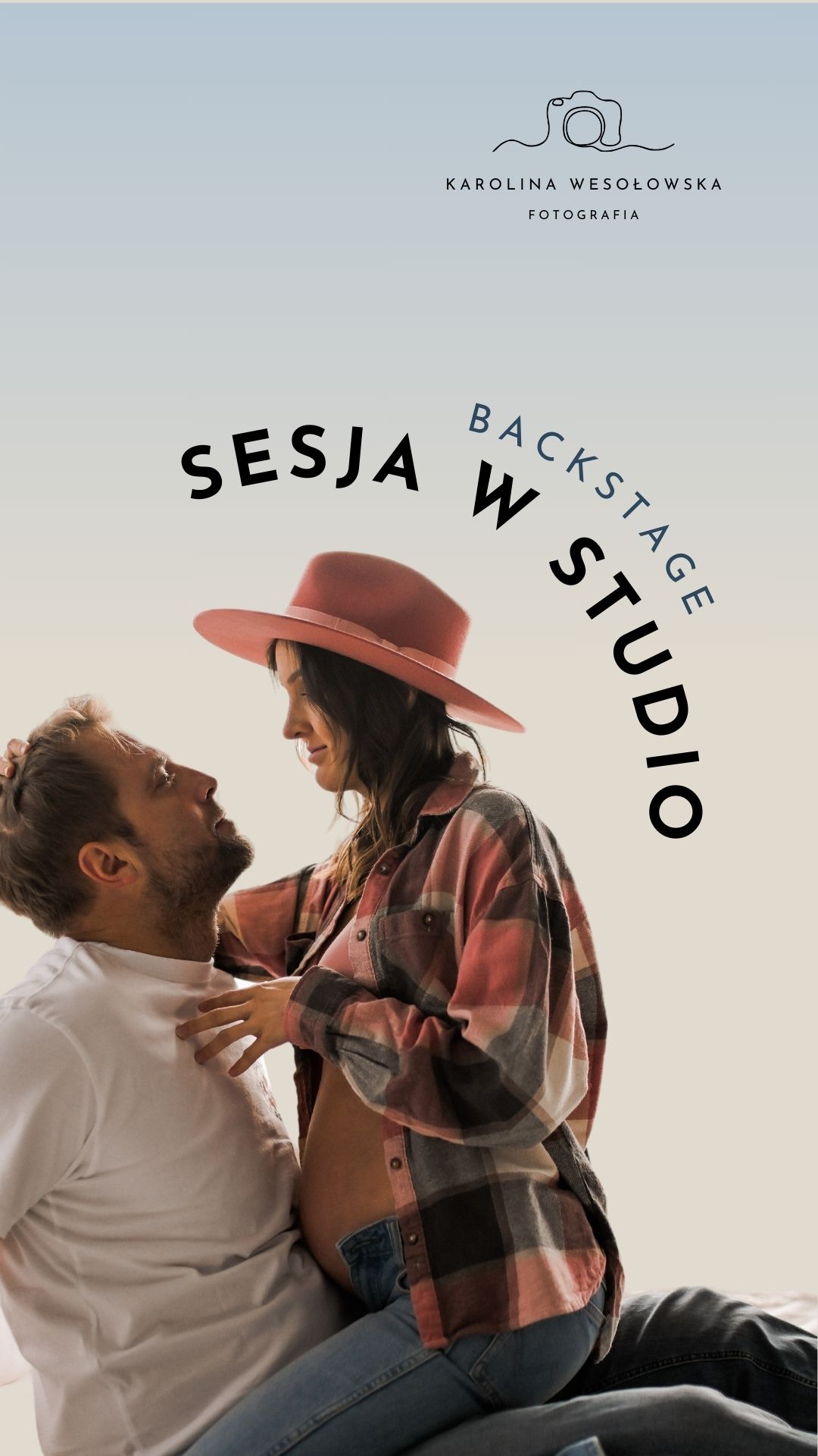 obrazek przedstawia okładkę materiału marketingowego reels przygotowanego przez wirtualną asystentkę Annę Jarzynkę dla innego przedsiębiorcy, w tym wypadku dla Karolina Wesolowska Fotografia