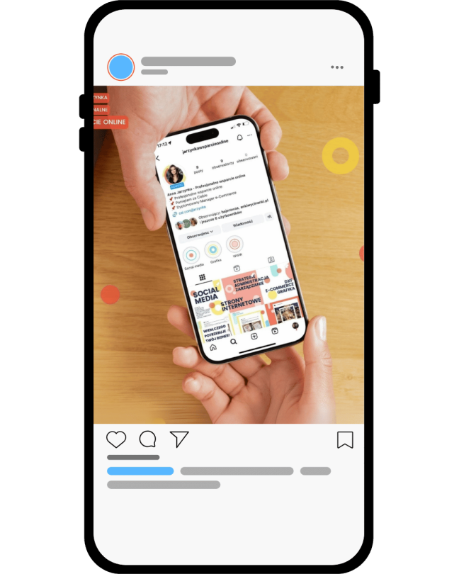 Obrazek stanowi przedstawienie portfolio tworzonych grafik. Wirtualne wsparcie oferuje Anna Jarzynka - wirtualna asystnetka