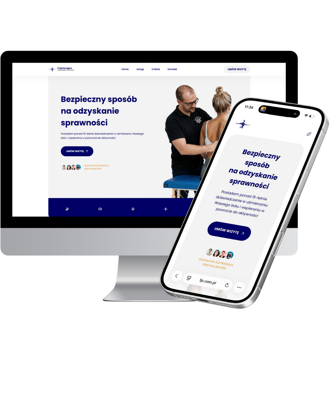 Obrazek stanowi przedstawienie portfolio tworzonych stron internetowych. Wirtualne wsparcie oferuje Anna Jarzynka - wirtualna asystnetka